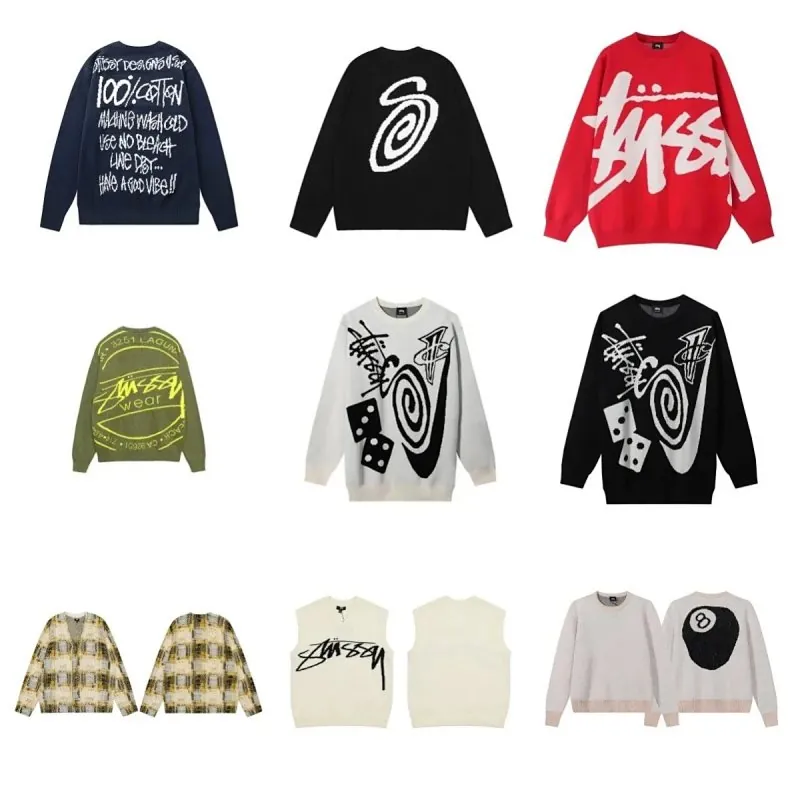 Stussy Script Logo Sweater Collection