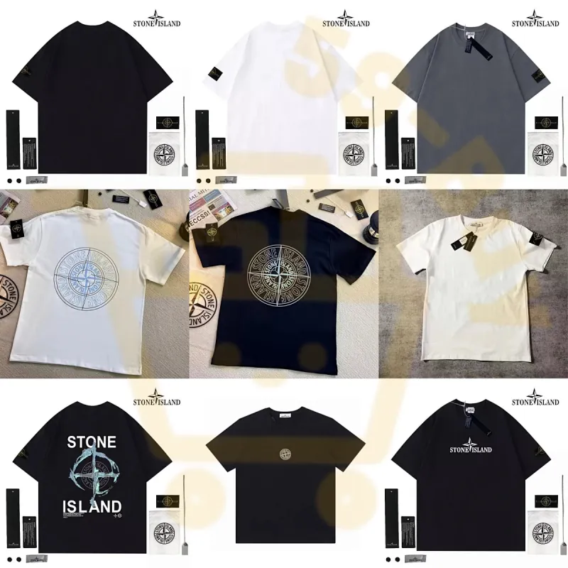 Stone Island Compass Print T-Shirt Collection