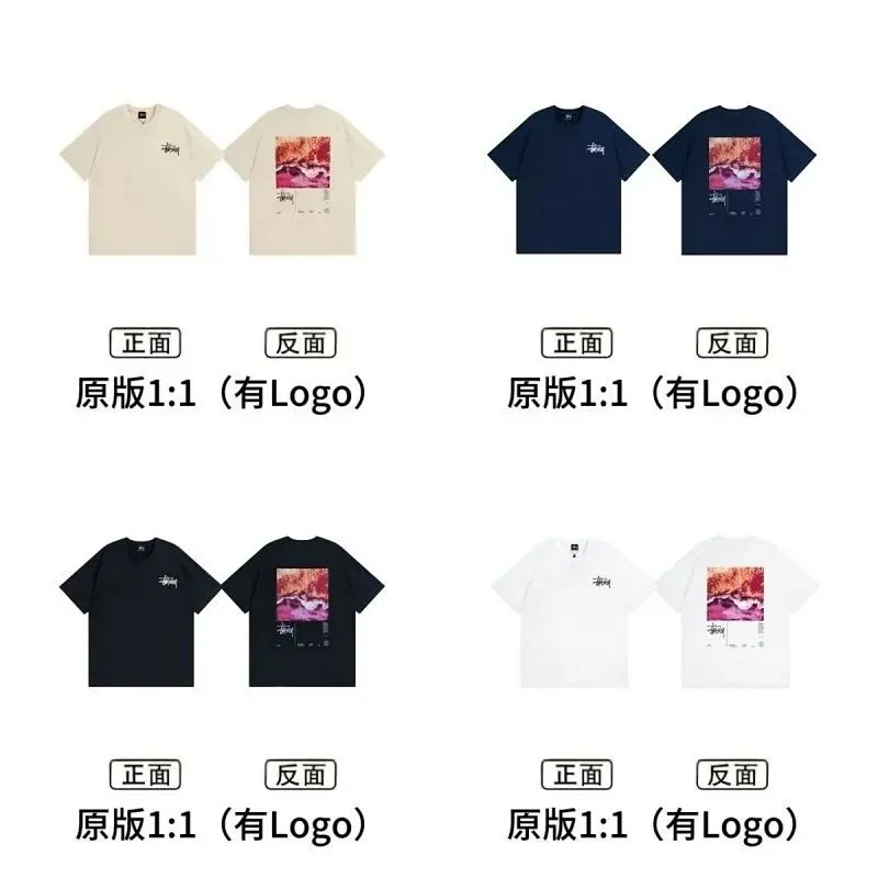 Stussy Front Back Logo T-Shirt Collection