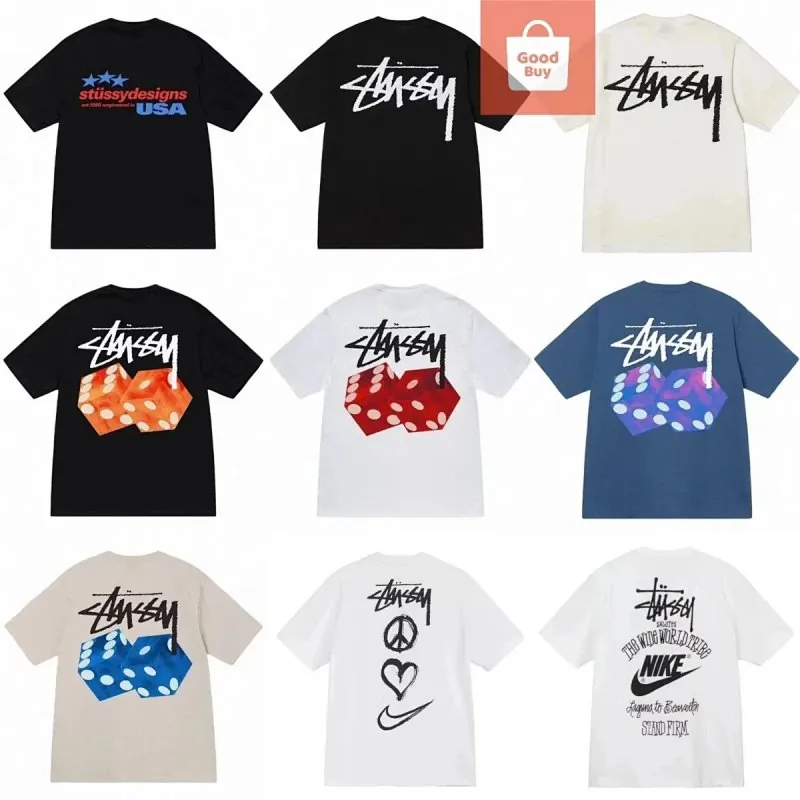 Stussy Dice Print T-Shirt Collection