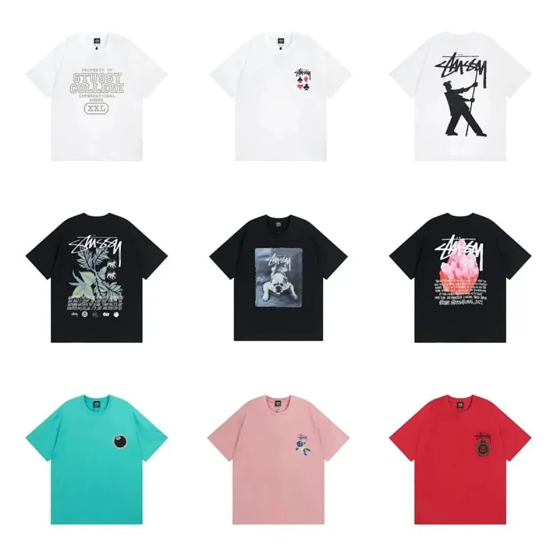 Stussy Graphic Print T-Shirt Collection