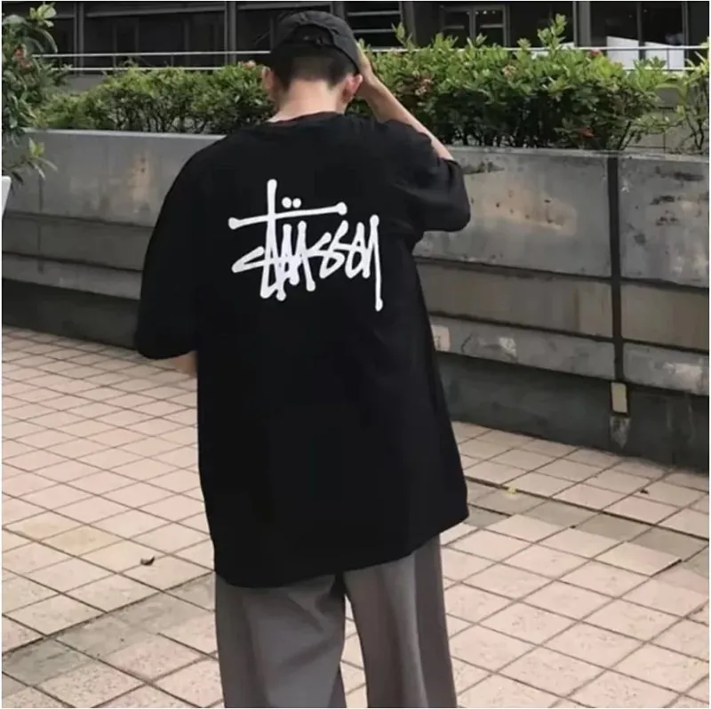 Stussy Back Logo T-Shirt Black
