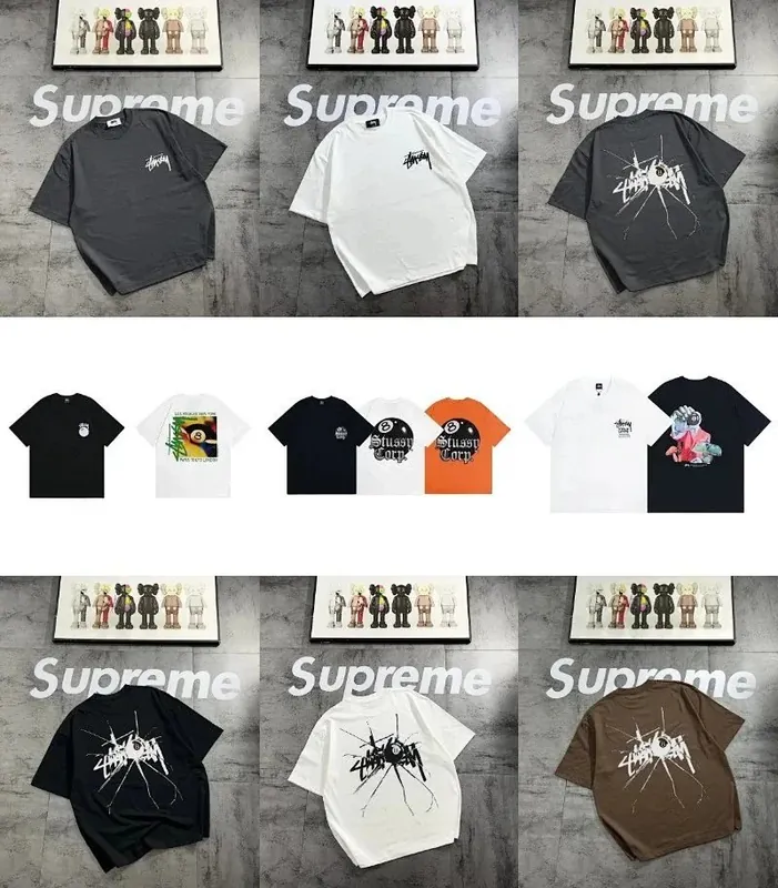 Stussy Spider Web Print T-Shirt Collection