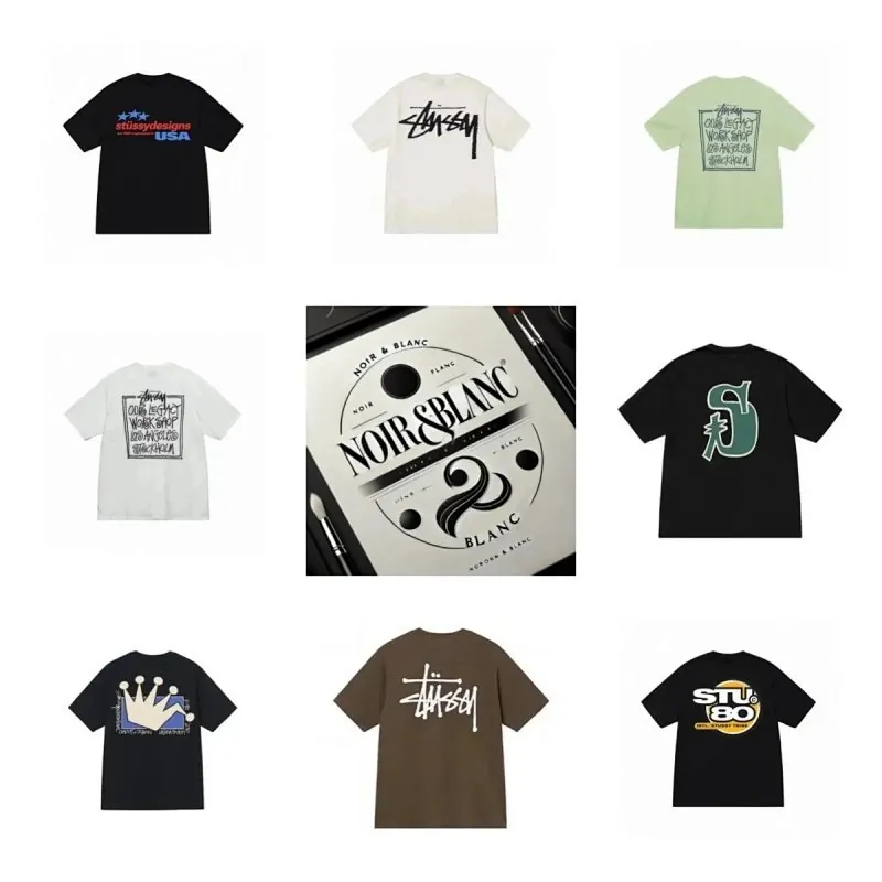 Stussy Graphic Print T-Shirt Collection
