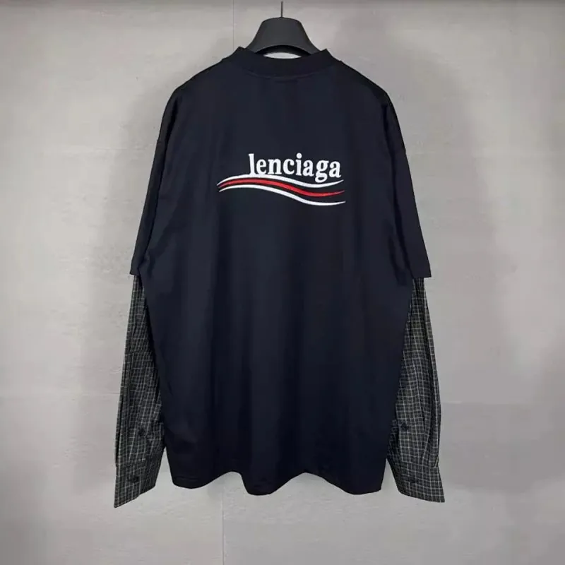 Balenciaga Logo Long Sleeve T-Shirt