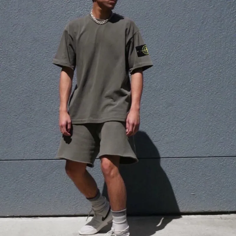 Stone Island Badge T-Shirt Shorts Set