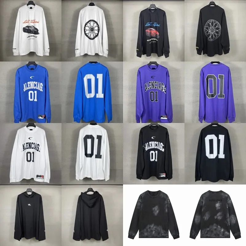 Balenciaga 01 Long Sleeve T-Shirt Collection