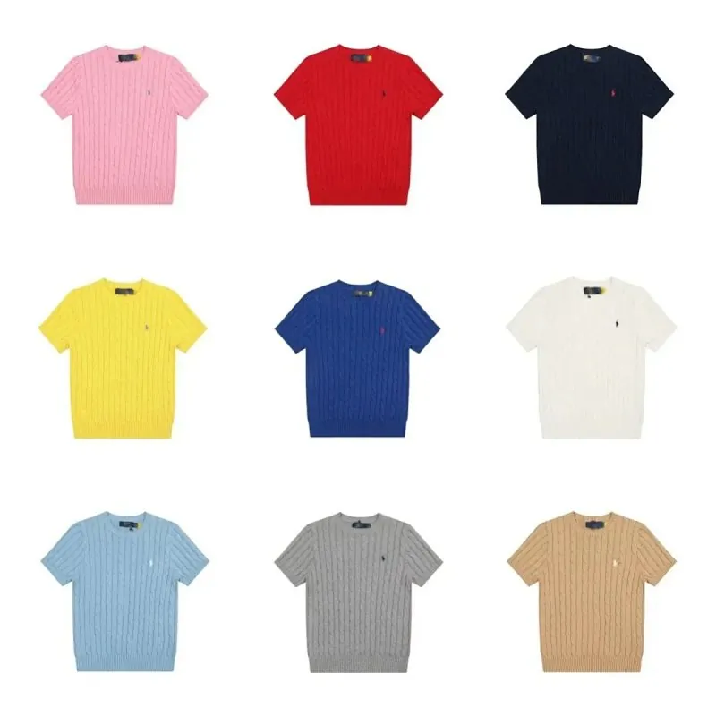 Ralph Lauren Knit Short Sleeve Sweater Collection