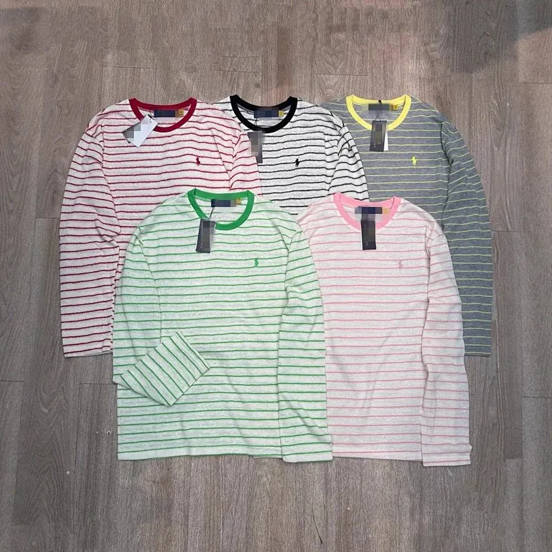 Ralph Lauren Striped Long Sleeve Polo Shirt Collection