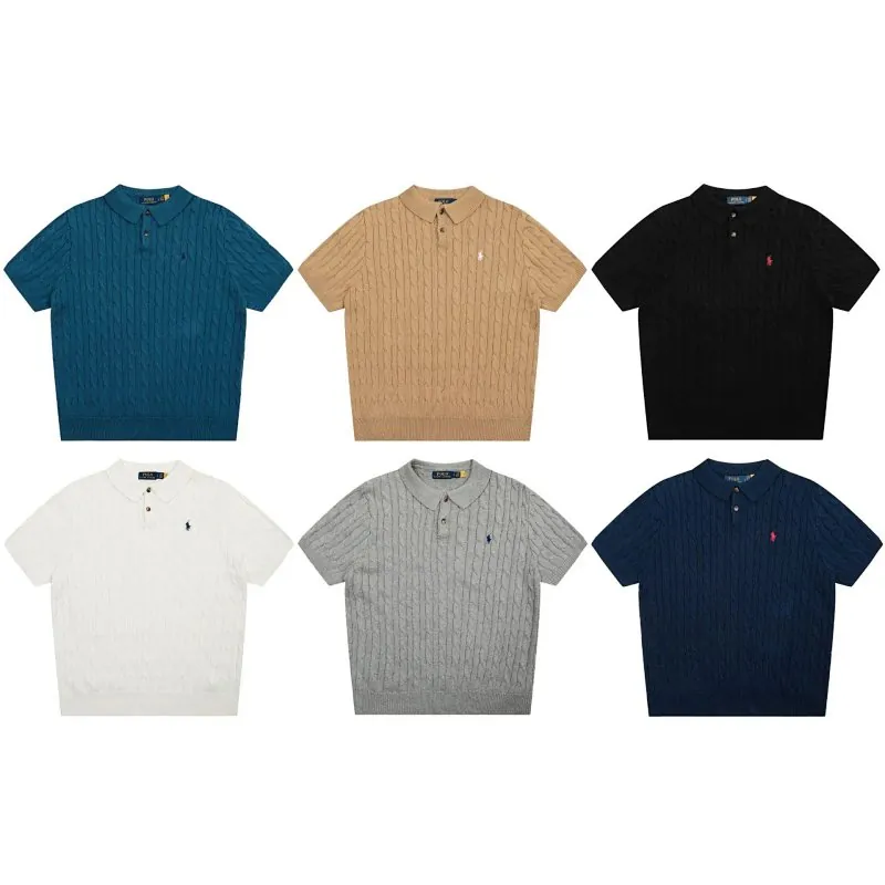 Ralph Lauren Cable Knit Short Sleeve Sweater Collection