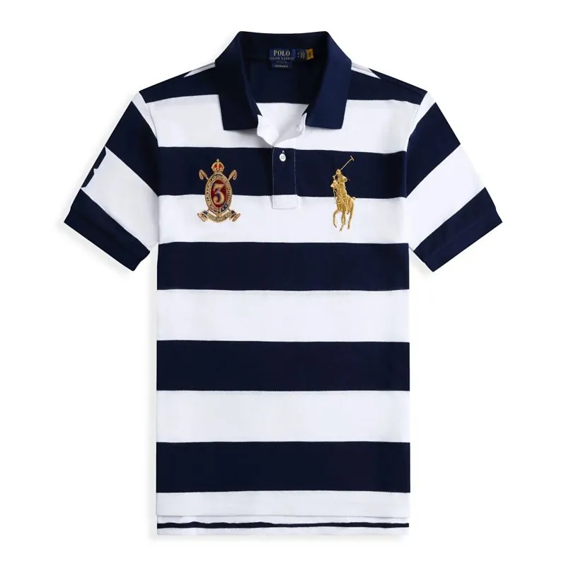 Ralph Lauren Striped Crest Polo Shirt