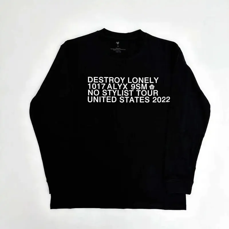 1017 ALYX 9SM Destroy Lonely Tour Long Sleeve Tee
