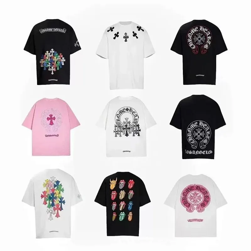 Chrome Hearts Cross Logo Print T-Shirt Collection