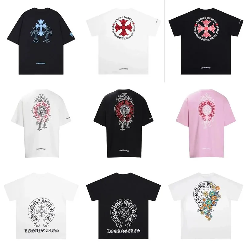 Chrome Hearts Pink Cross Print T-Shirt Collection