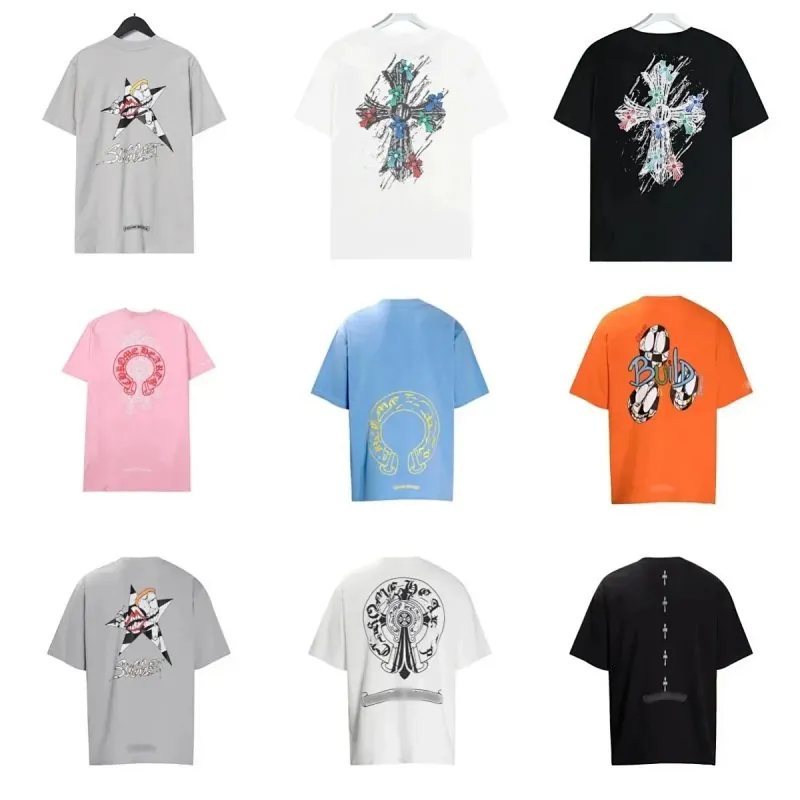 Chrome Hearts Colour Cross Print T-Shirt Collection