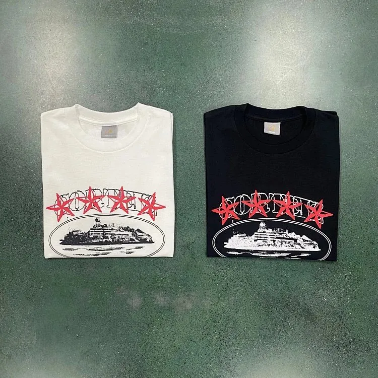 Corteiz Star Alcatraz Print T-Shirt Collection