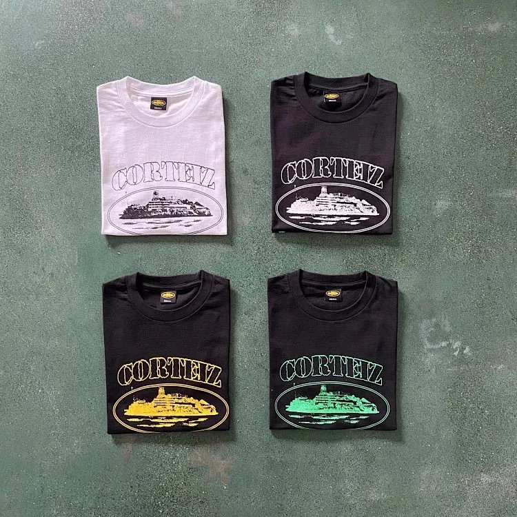 Corteiz Alcatraz Oval Print T-Shirt Collection