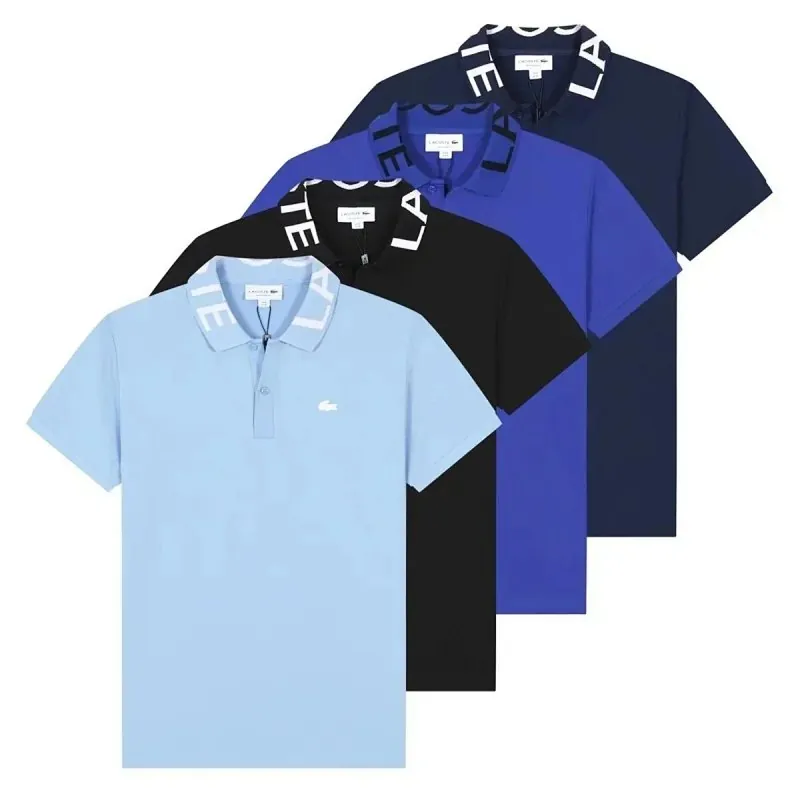 Lacoste Lettering Pique Polo Shirt Collection