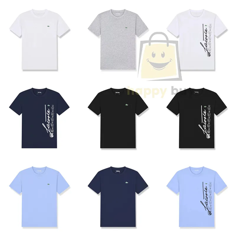 Lacoste Script Logo Cotton T-Shirt Collection