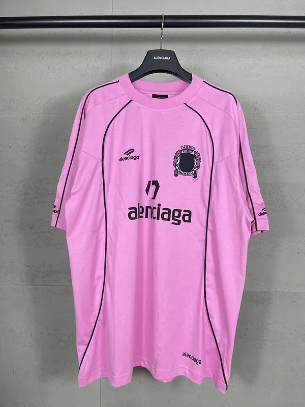 Balenciaga Pink Football Jersey Shirt