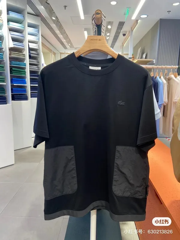 Lacoste Contrast Pocket Oversized T-Shirt