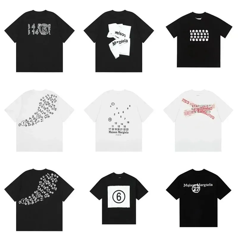 Maison Margiela Paris Logo Print T-Shirt Collection