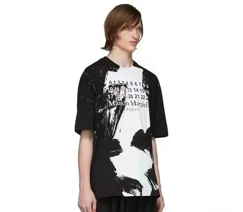 Maison Margiela Paint Splatter Print T-Shirt
