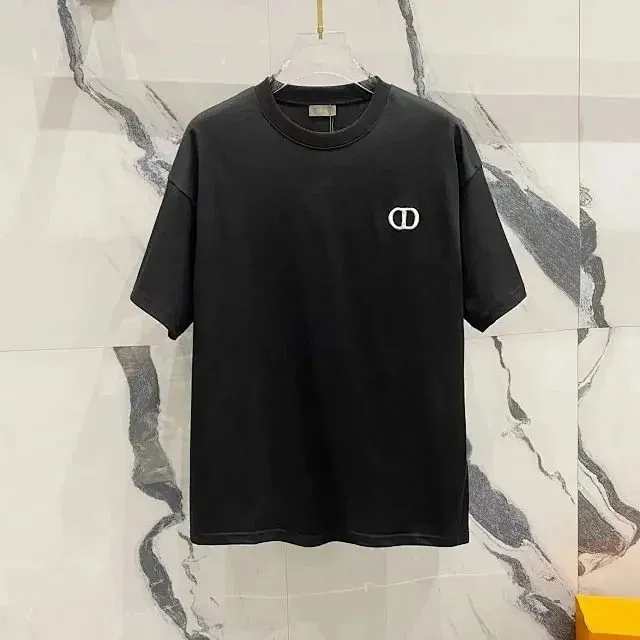 Dior CD Icon Logo Washed Black T-Shirt