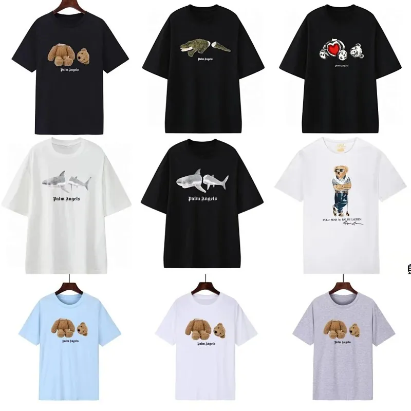 Palm Angels Bear and Shark Print Tee Collection