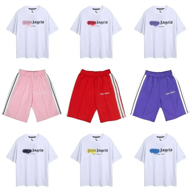 Palm Angels Script Logo Tee and Shorts Collection