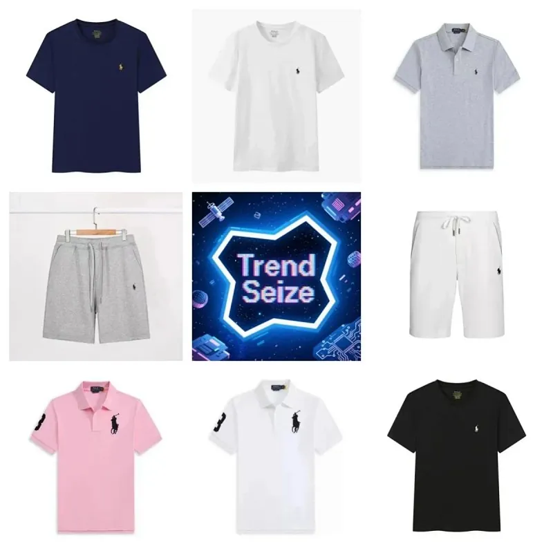 Ralph Lauren Pony Logo Tee and Shorts Collection