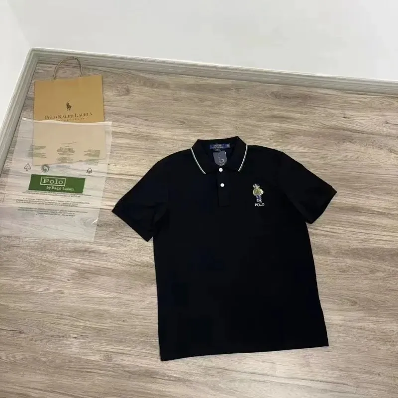 Ralph Lauren Polo Bear Black Polo Shirt