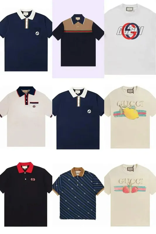 Gucci Contrast Collar Polo Shirt Collection