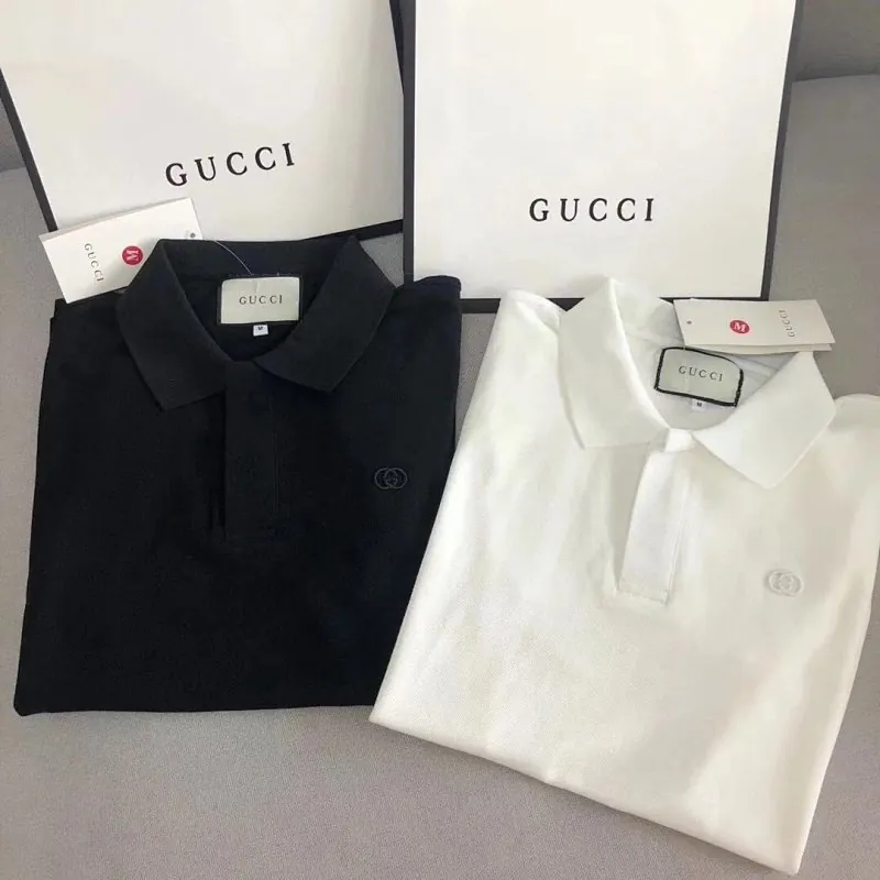 Gucci GG Button Pique Polo Shirt Collection
