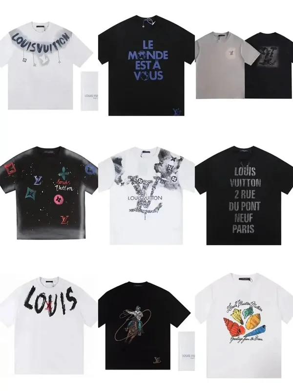 Louis Vuitton Slogan Print T-Shirt Collection