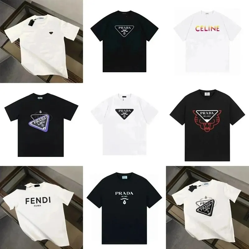 Prada Triangle Logo T-Shirt Collection