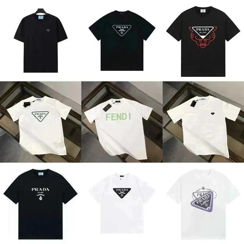 Prada Triangle Logo T-Shirt Collection