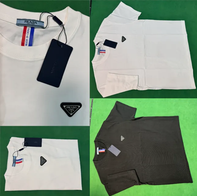 Prada Triangle Logo T-Shirt Collection