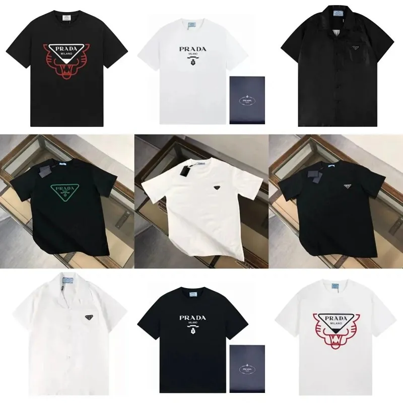 Prada Triangle Logo T-Shirt Collection