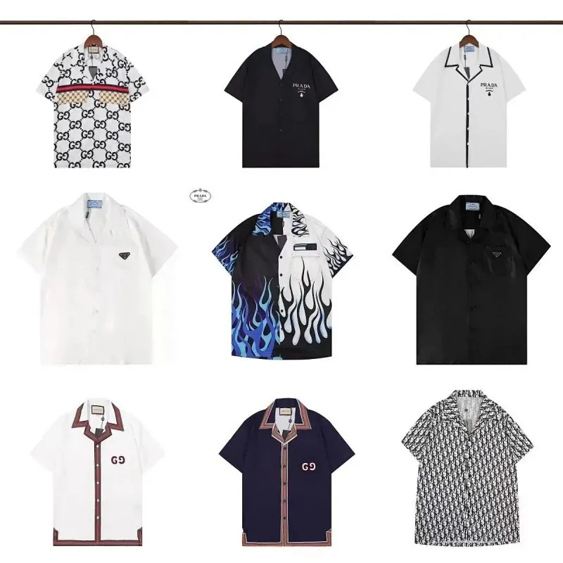 Prada Short Sleeve Bowling Shirt Collection