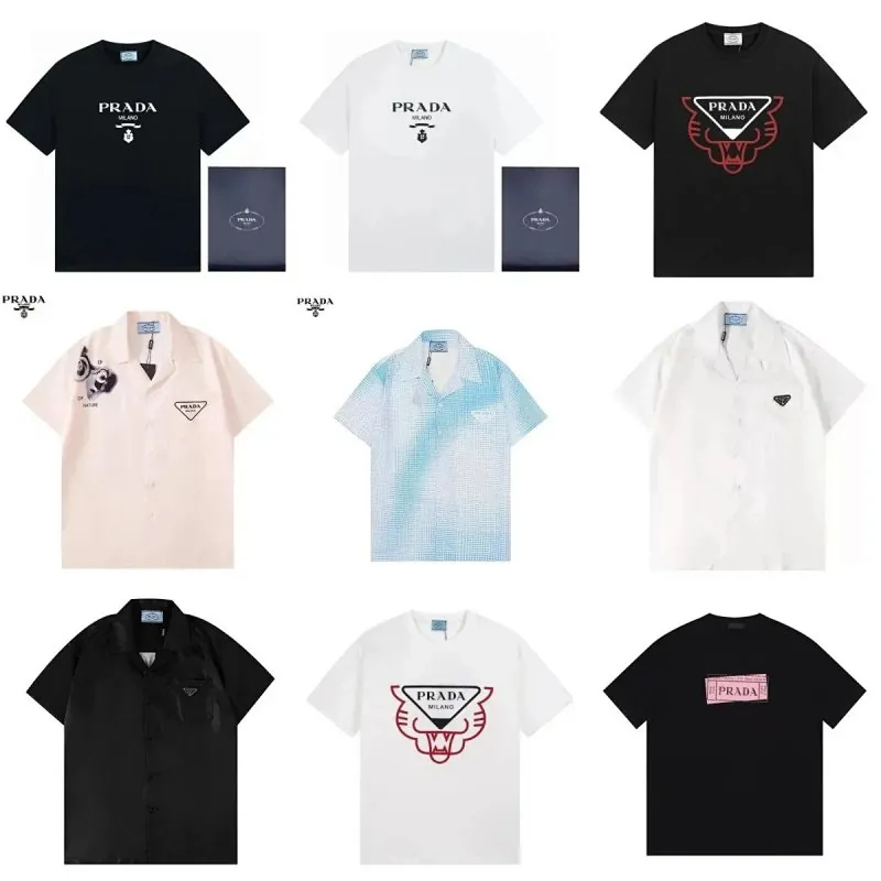 Prada Logo T-Shirt Floral Shirt Collection