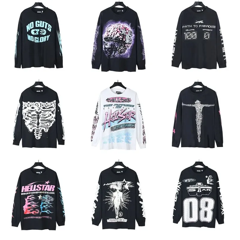 Hellstar Graphic Print Long Sleeve T-Shirt Collection