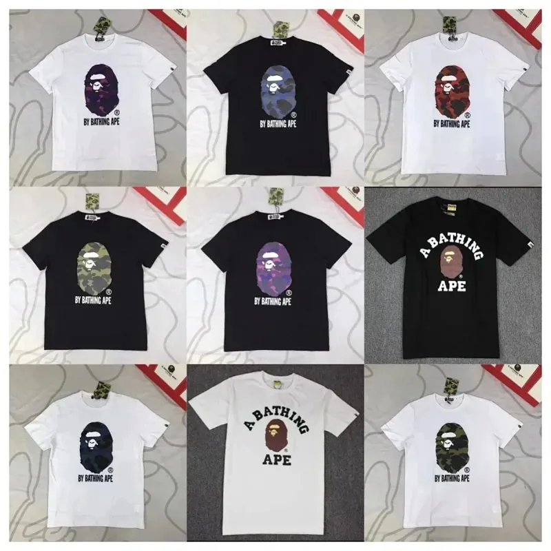 Bape Ape Head Print T-Shirt Collection