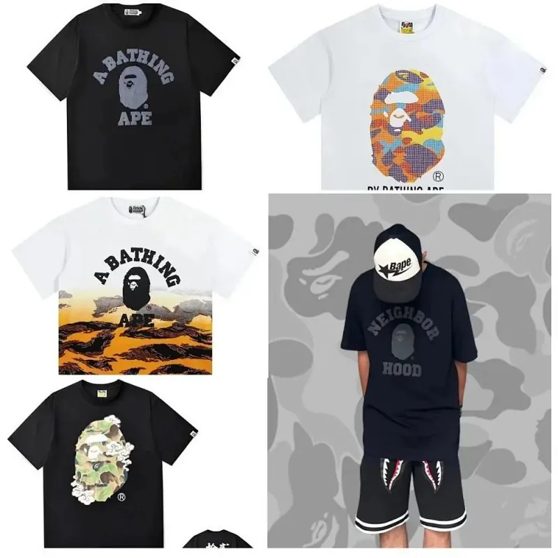 Bape Camo Graphic T-Shirt Collection