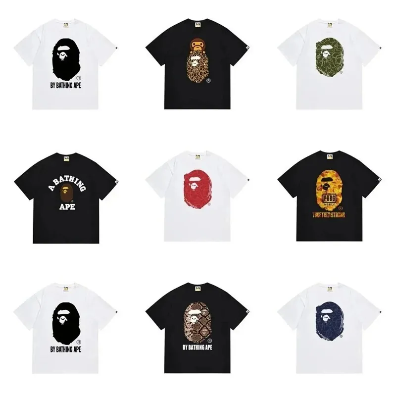 Bape Ape Head Print T-Shirt Collection
