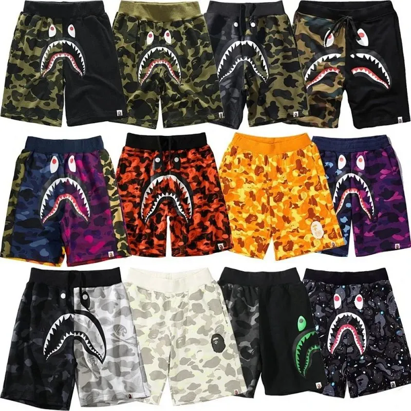 Bape Shark Camo Print Shorts Collection