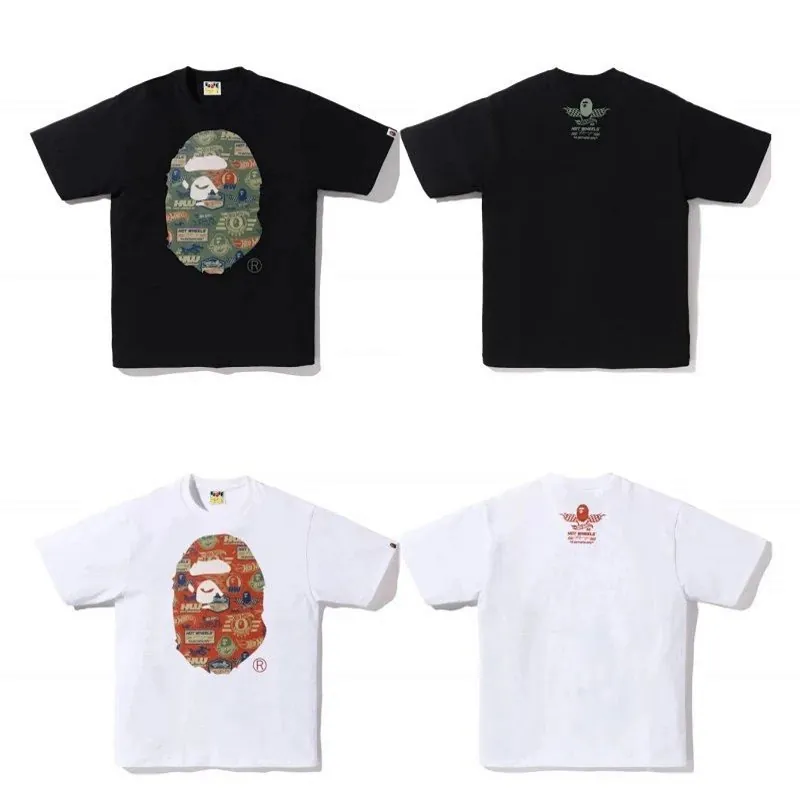 Bape Ape Head Print Cotton T-Shirt Collection