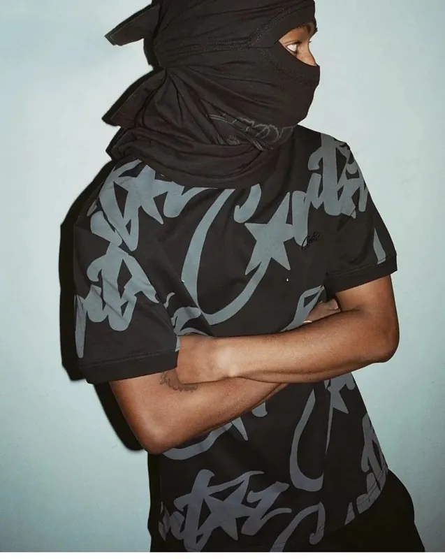 Corteiz Graffiti Logo Print Oversized T-Shirt