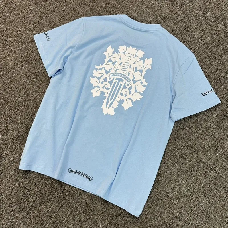 Chrome Hearts Cross Floral Print T-Shirt