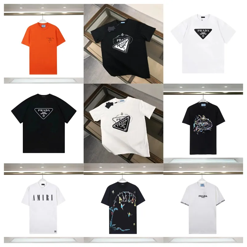 Prada Triangle Logo T-Shirt Collection
